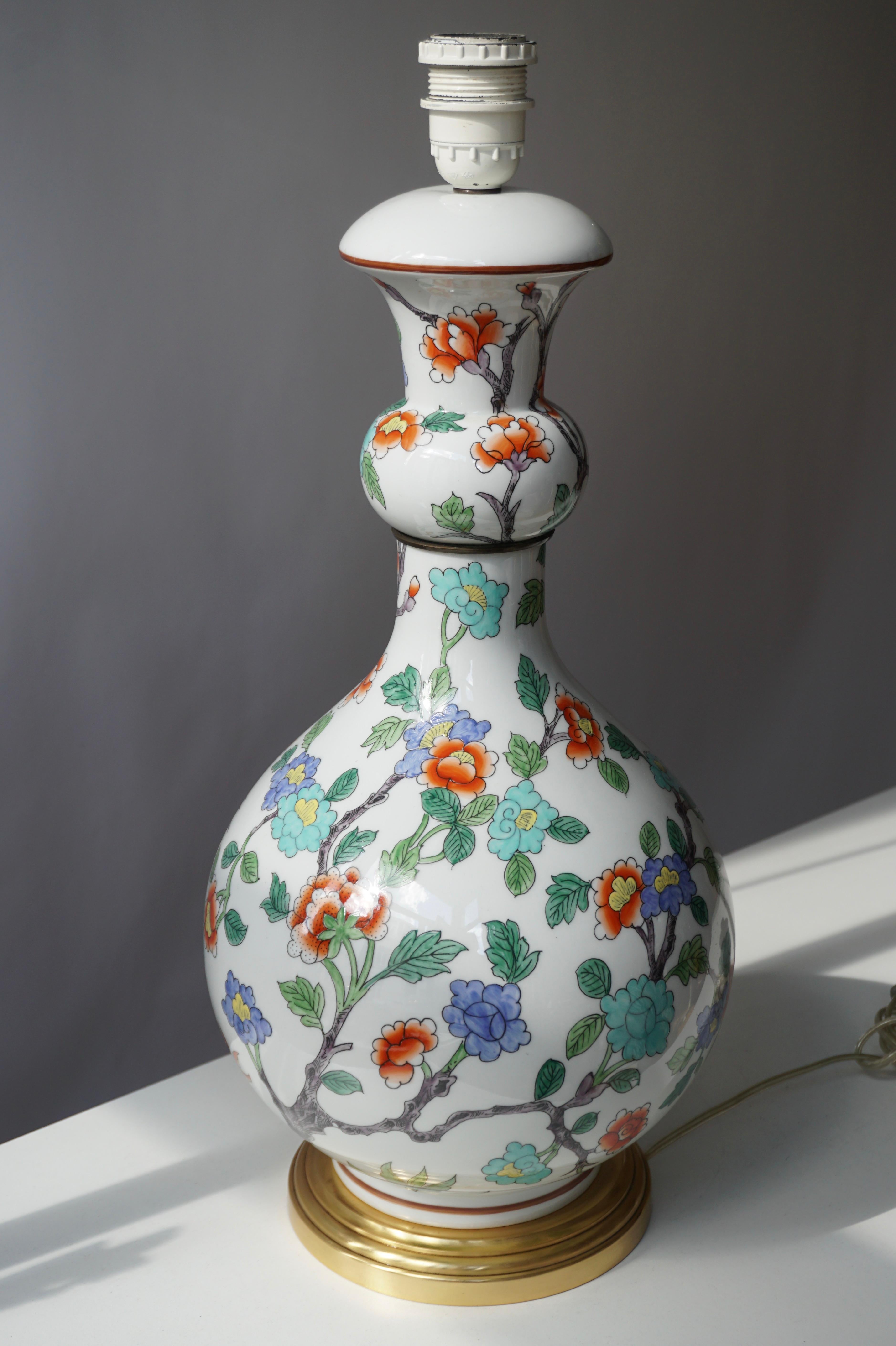 hand painted lamps porcelain