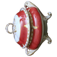 Porcelain De Paris Napoleon III French Soup Tureen