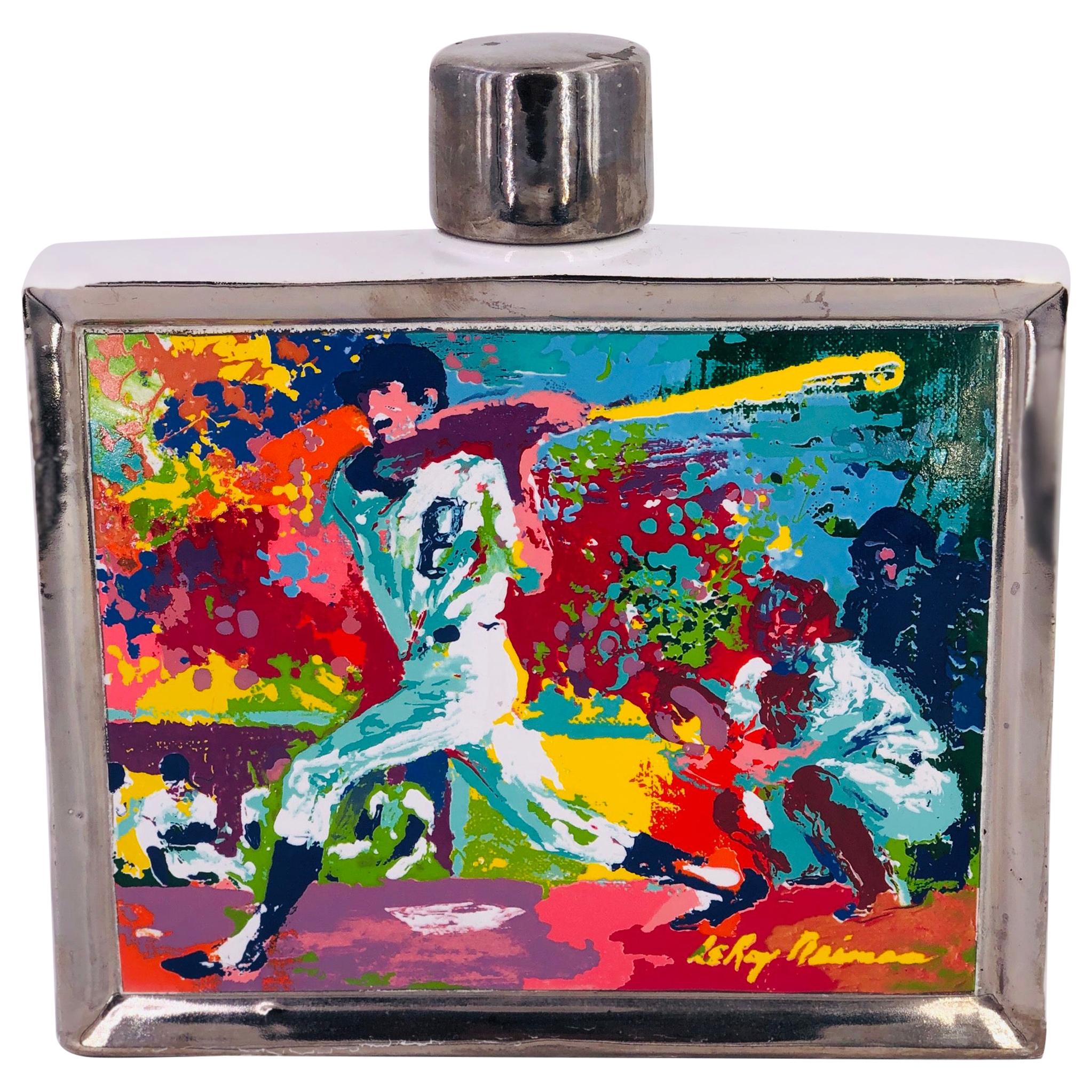 Decanter in porcellana di LeRoy Neiman Serie Decorativa Baseball Memorabillia in vendita