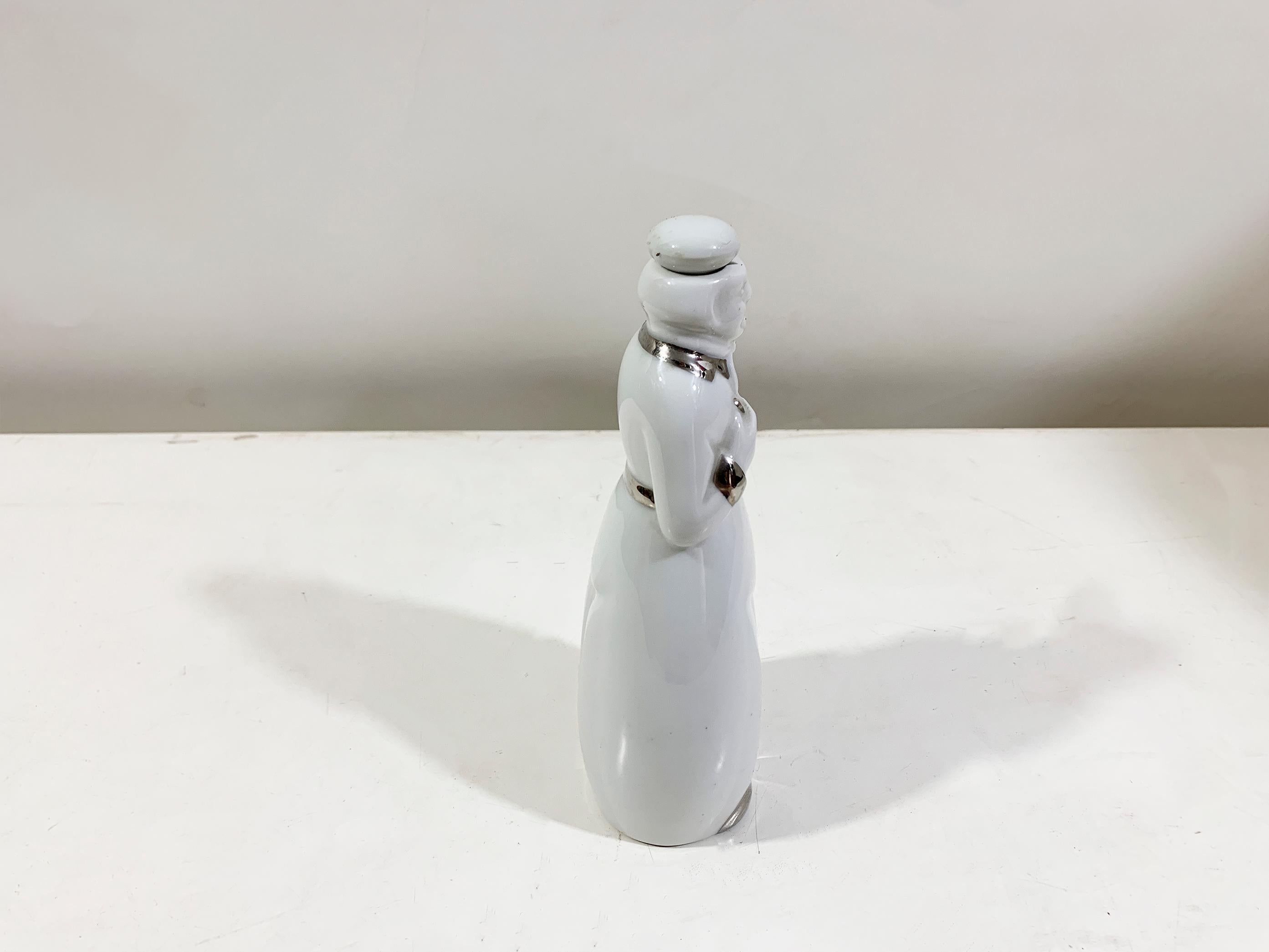 Ceramic Porcelain Decanter Signed on the bottom 
