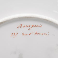 Dekorativer Porzellanteller, Frankreich, Ende des 19. Jahrhunderts