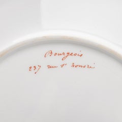 Piatto decorativo in porcellana, Francia, fine del XIX secolo
