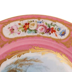 Porcelain Decorative Plate, France, Second Half of 19th Century