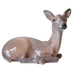 Porcelain Deer by Dahl Jensen, Denmark