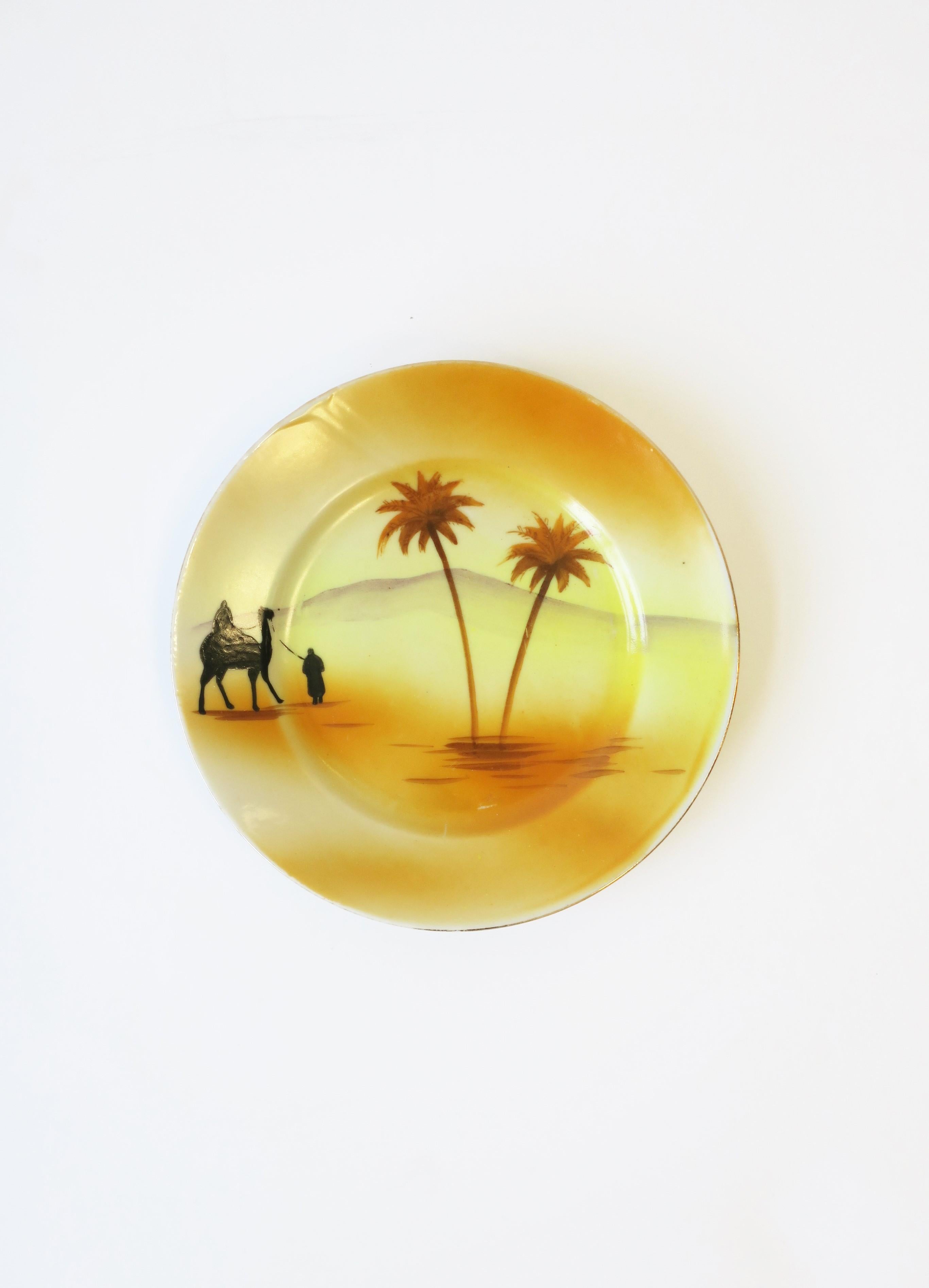 Porcelain Desert Palm Serving Set with Ladle Spoon For Sale 3