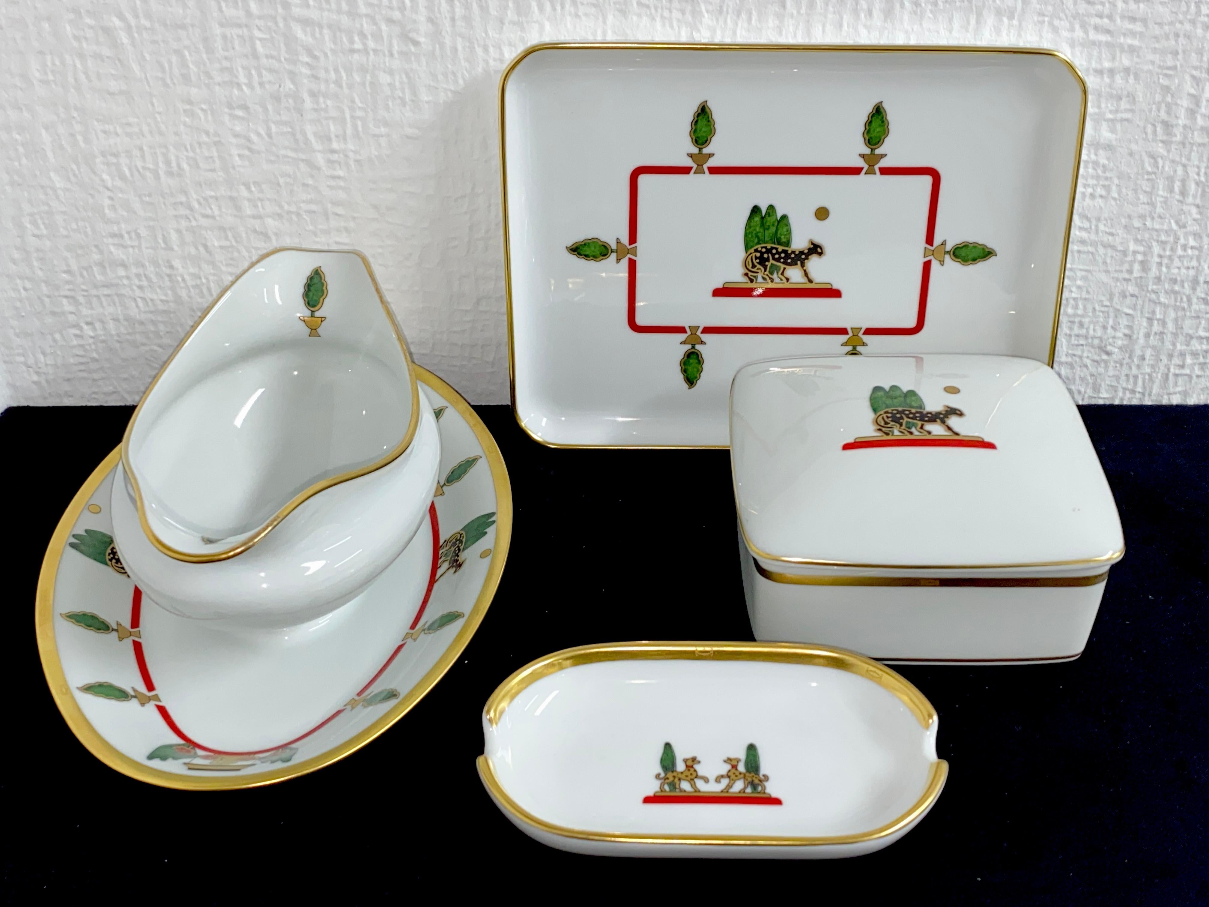 Porcelain Dinnerware, Tableware by Limoges and La Maison de Louis Cartier 3