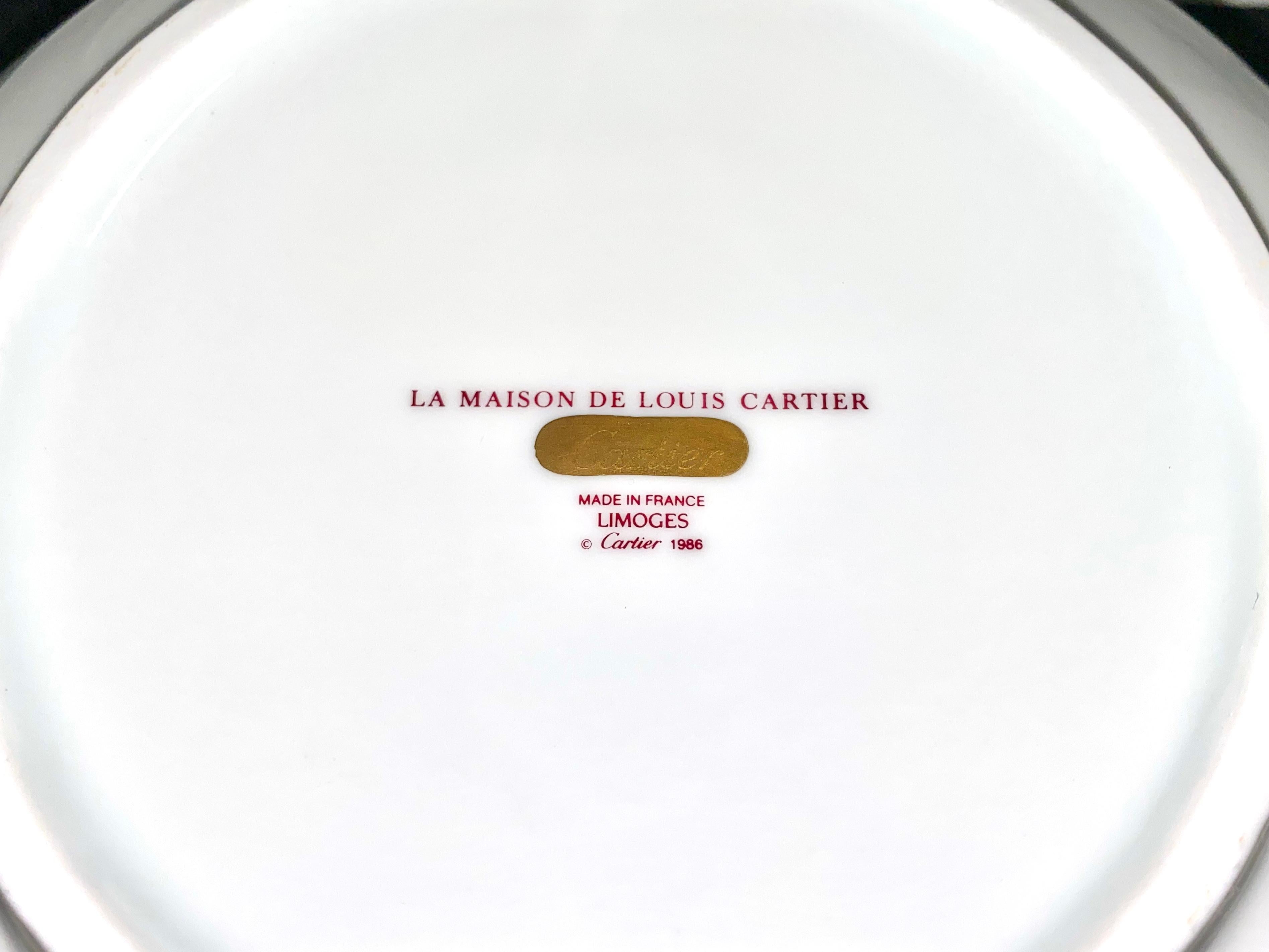Porcelain Dinnerware, Tableware by Limoges and La Maison de Louis Cartier 6