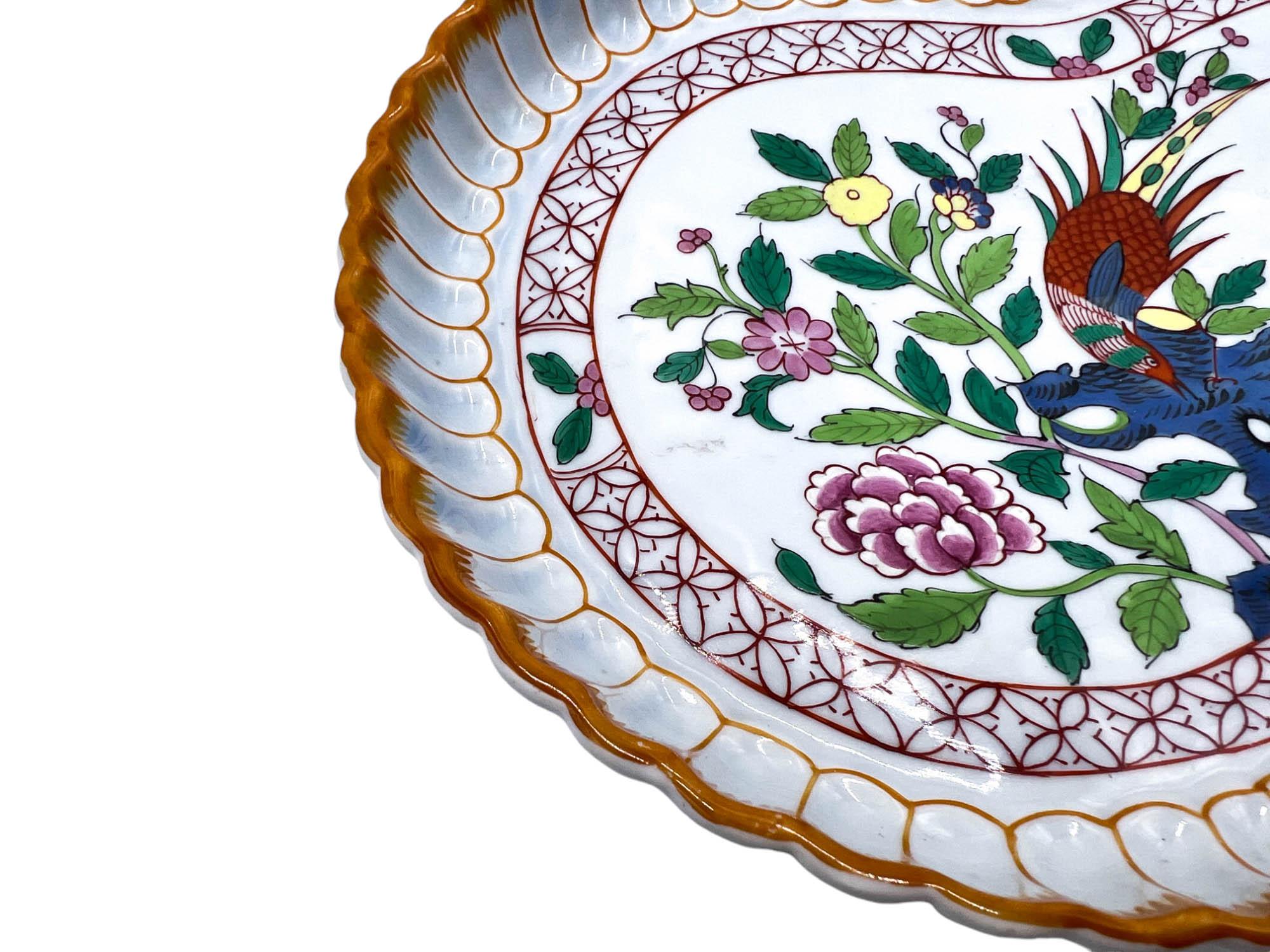 Plato de porcelana de Herend, Hungría - Pieza rara mediados del siglo XX en venta