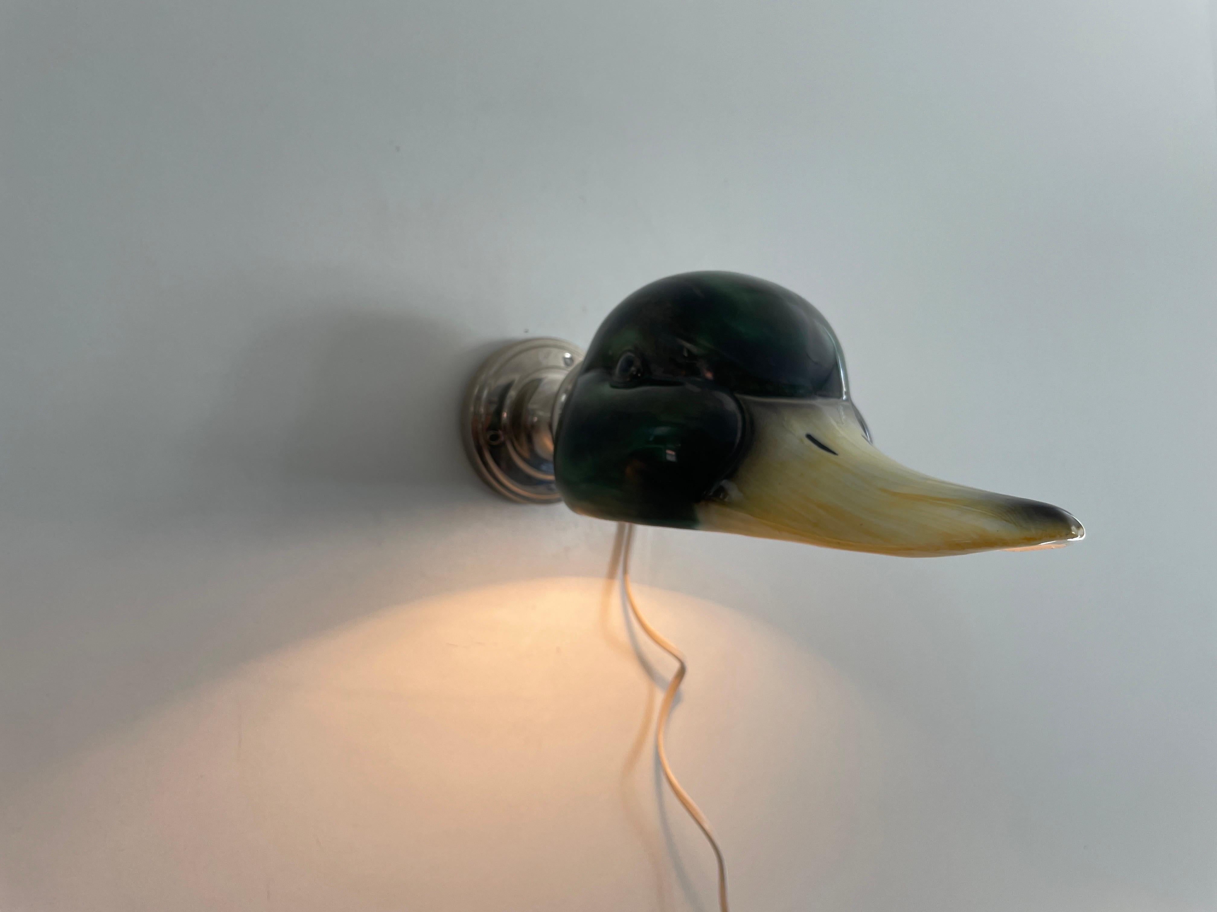 Coppia di lampade con paralume di anatra in porcellana della Gamla Stan's Lamp Factory, anni '70, Svezia in vendita 12