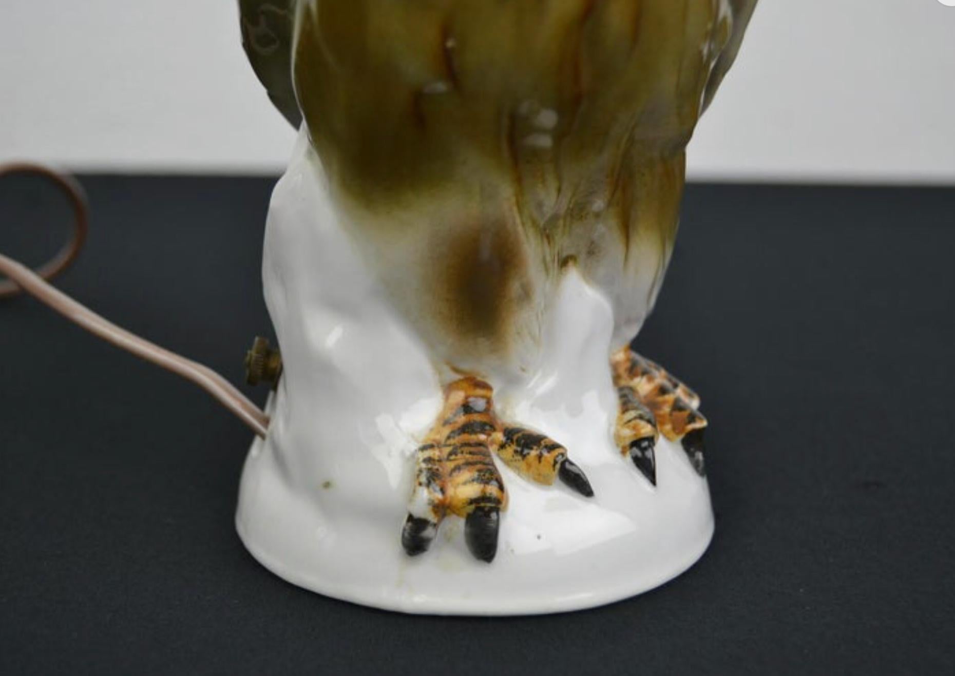 Porcelain Eagle Perfume Lamp, 1930s, Germany For Sale 6