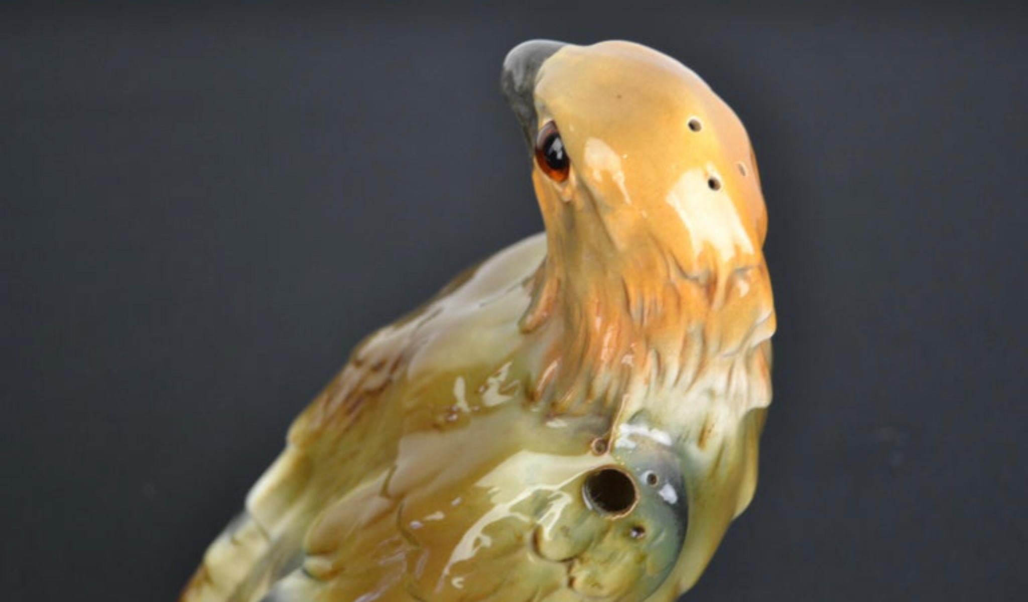 Porcelain Eagle Perfume Lamp, 1930s, Germany For Sale 8