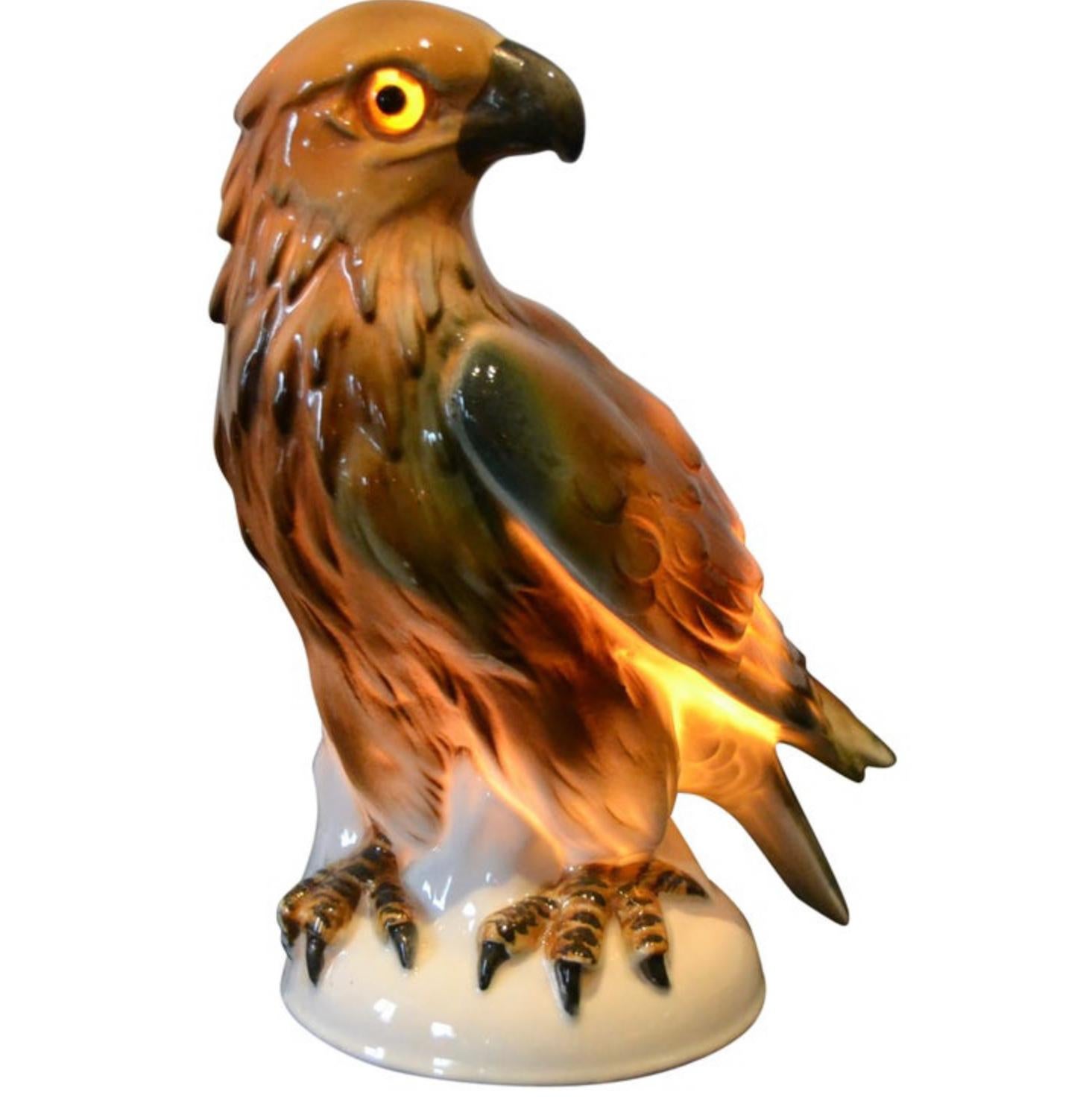 Porcelain Eagle Perfume Lamp, 1930s, Germany For Sale 14