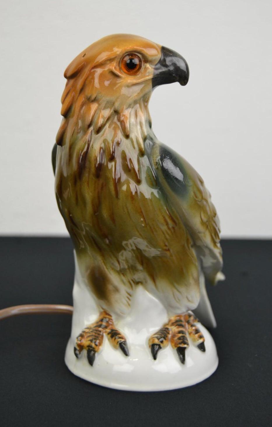 Porcelain Eagle Perfume Lamp, 1930s, Germany For Sale 15