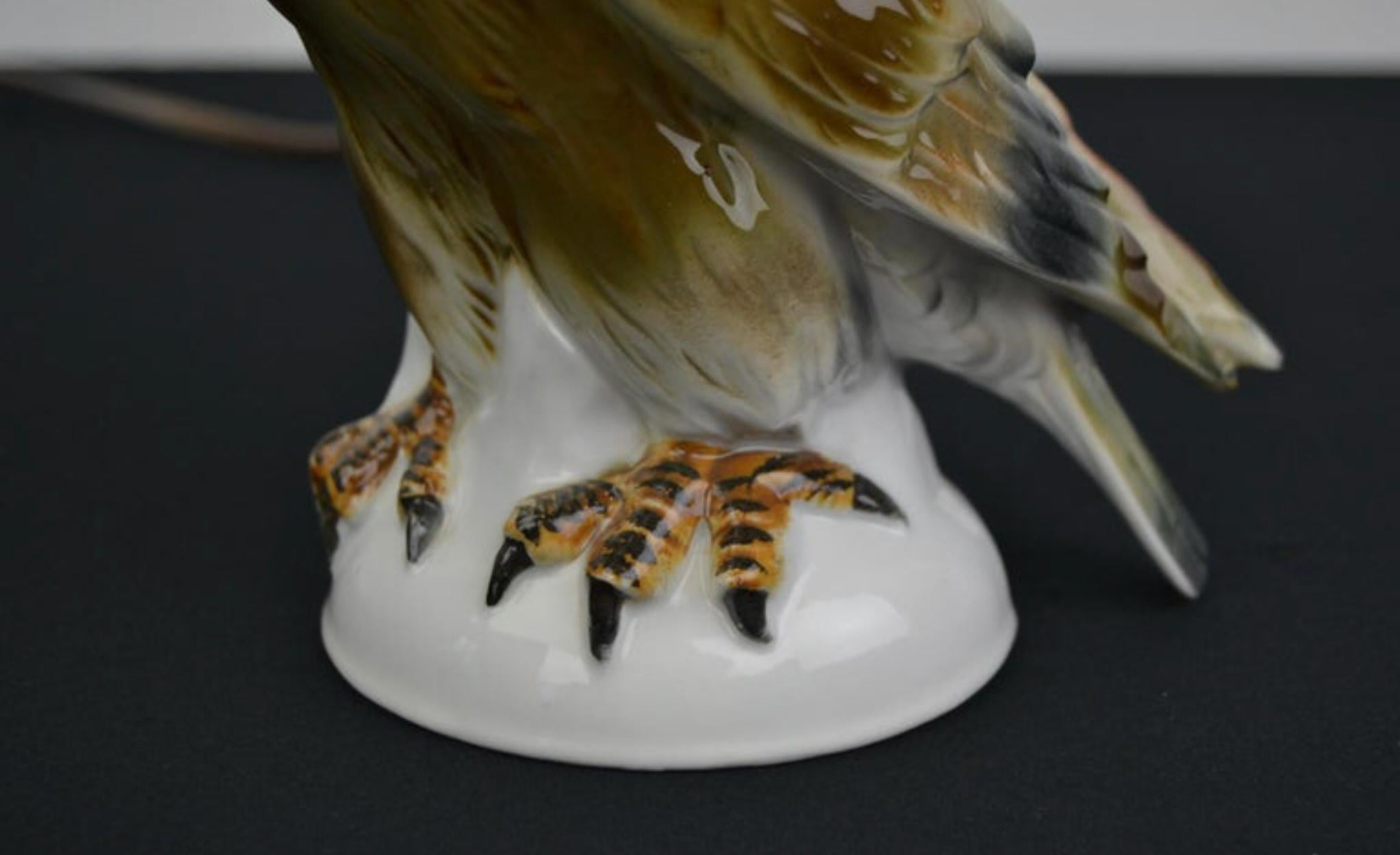 Porcelain Eagle Perfume Lamp, 1930s, Germany For Sale 3