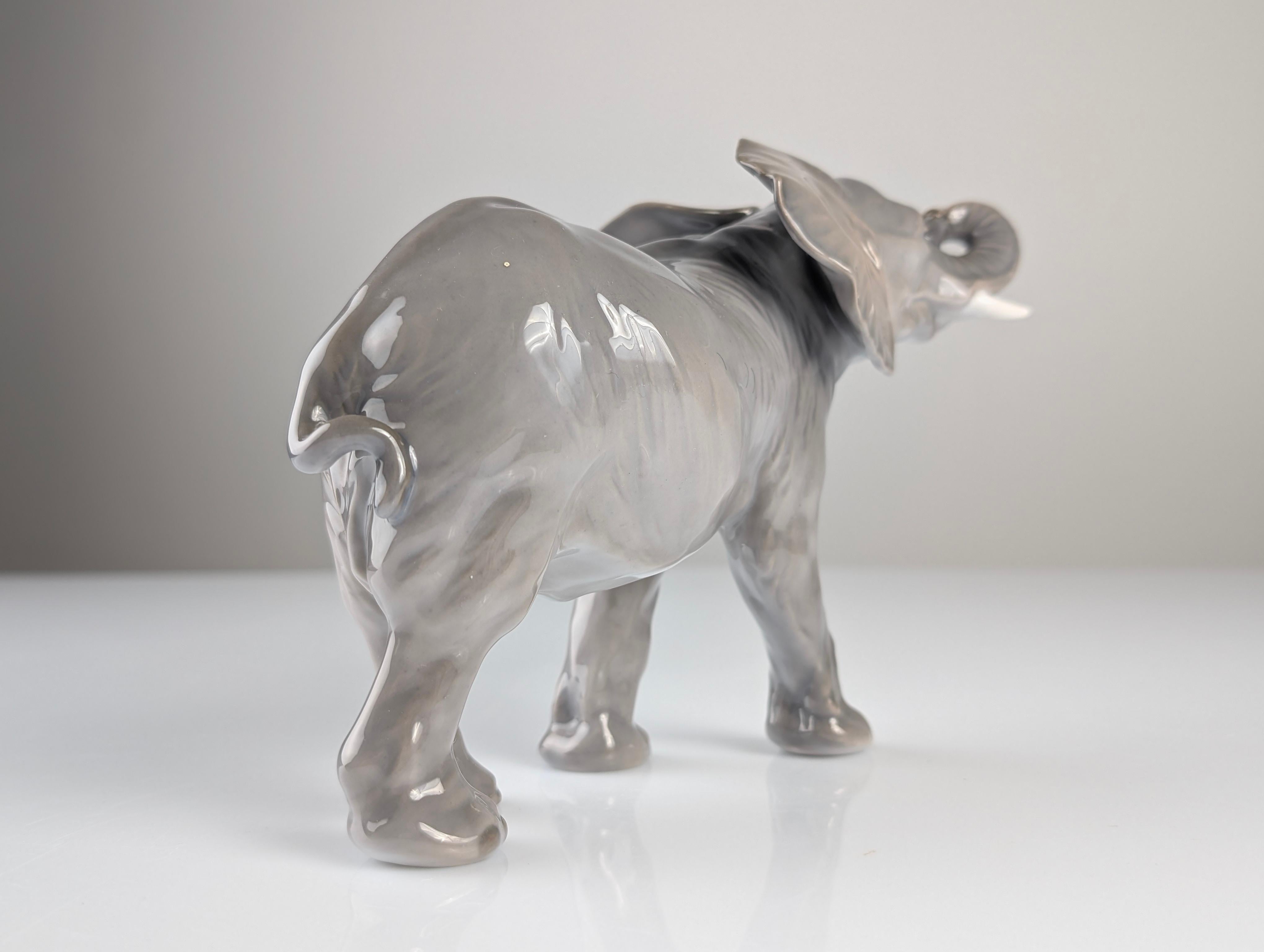 Porcelain Elephant by Peter Herold for Royal Copenhagen, 1915 1