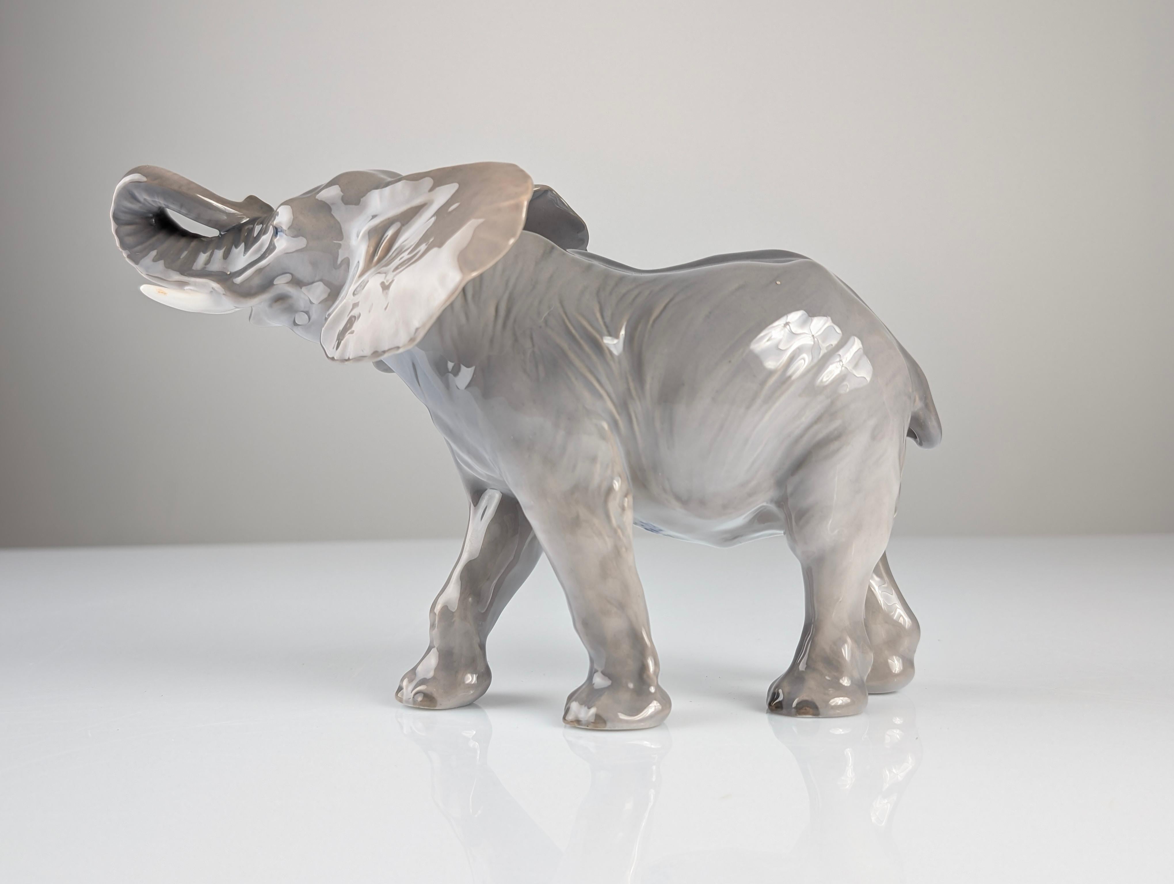 Porcelain Elephant by Peter Herold for Royal Copenhagen, 1915 2