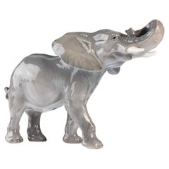 Porcelain Elephant by Peter Herold for Royal Copenhagen, 1915