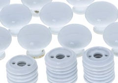 Porcelain - Eleven handles with escutcheons - Vista Alegre