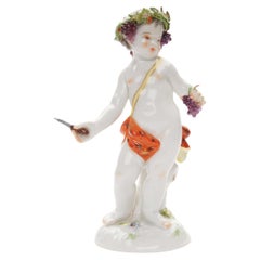 Statuetta in porcellana "Allegoria - Autunno", Germania, Meissen, inizio del XX secolo