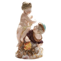 Statuetta in porcellana "Allegoria - Primavera e Inverno", Germania, Meissen