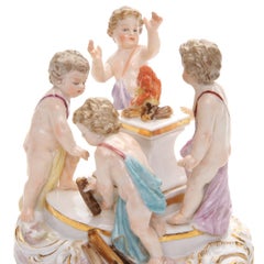 Porcelain Figure "Allegory - Winter" by Meissen, End of 19th - Beg. of 20th C.