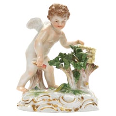 Statuetta in porcellana “Amor cattura i cuori”, Germania, Meissen, fine del XIX secolo