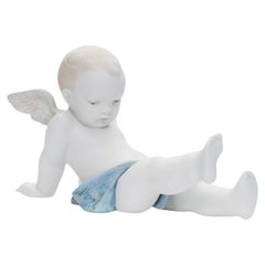 Porcelain Figure "Angel Sitting On The Clouds", Spain by Antonio Ramos, 2009