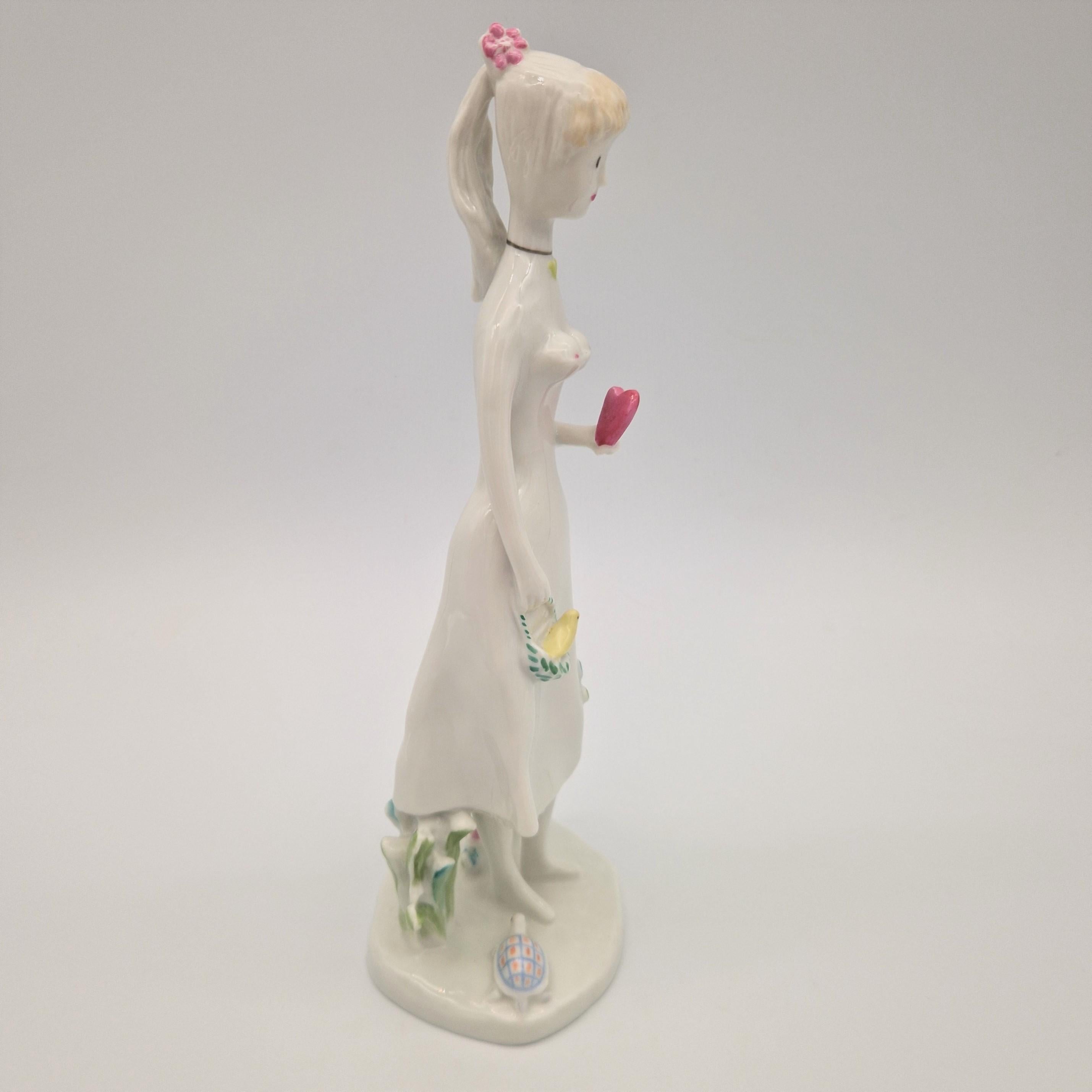 German Porcelain figure by Raymont Peynet for Rosenthal. 1950 - 1959 For Sale