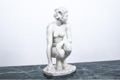 Porcelain Figure "Crouching" Fritz Klimsch for Rosenthal, Germany, 1907-1956