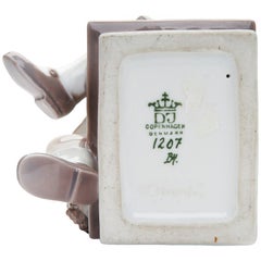 Figurine en porcelaine « Else », Danemark, Copenhague, par Dahl Jensen, années 1920 - 1930