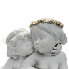 Porcelain figure "Eros and Psyche", Spain, Valencia by Lladró, 2010s