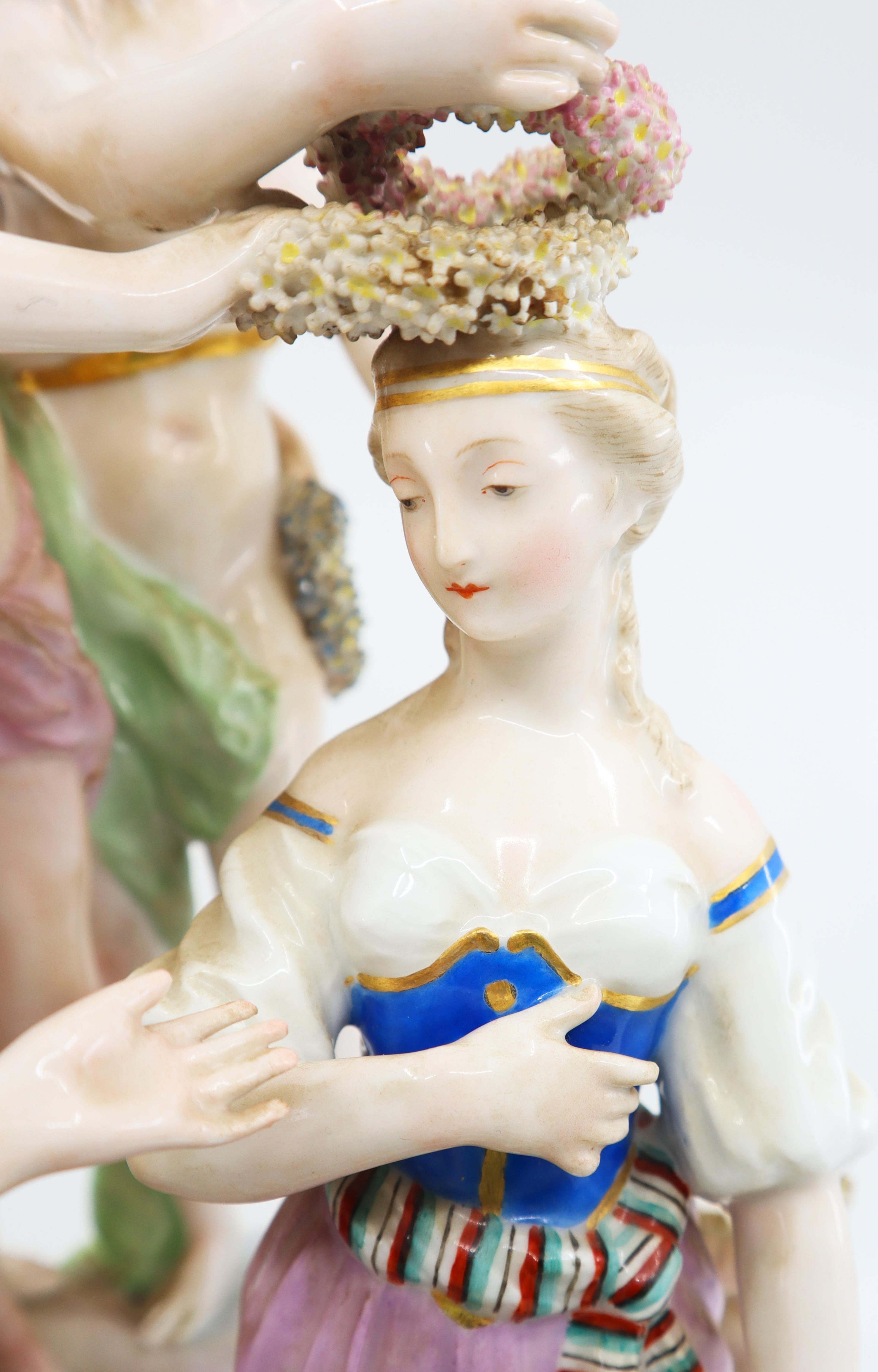 Porcelain Figure Group of Venus and Muses Samson 19th Century, Sevres French For Sale 8