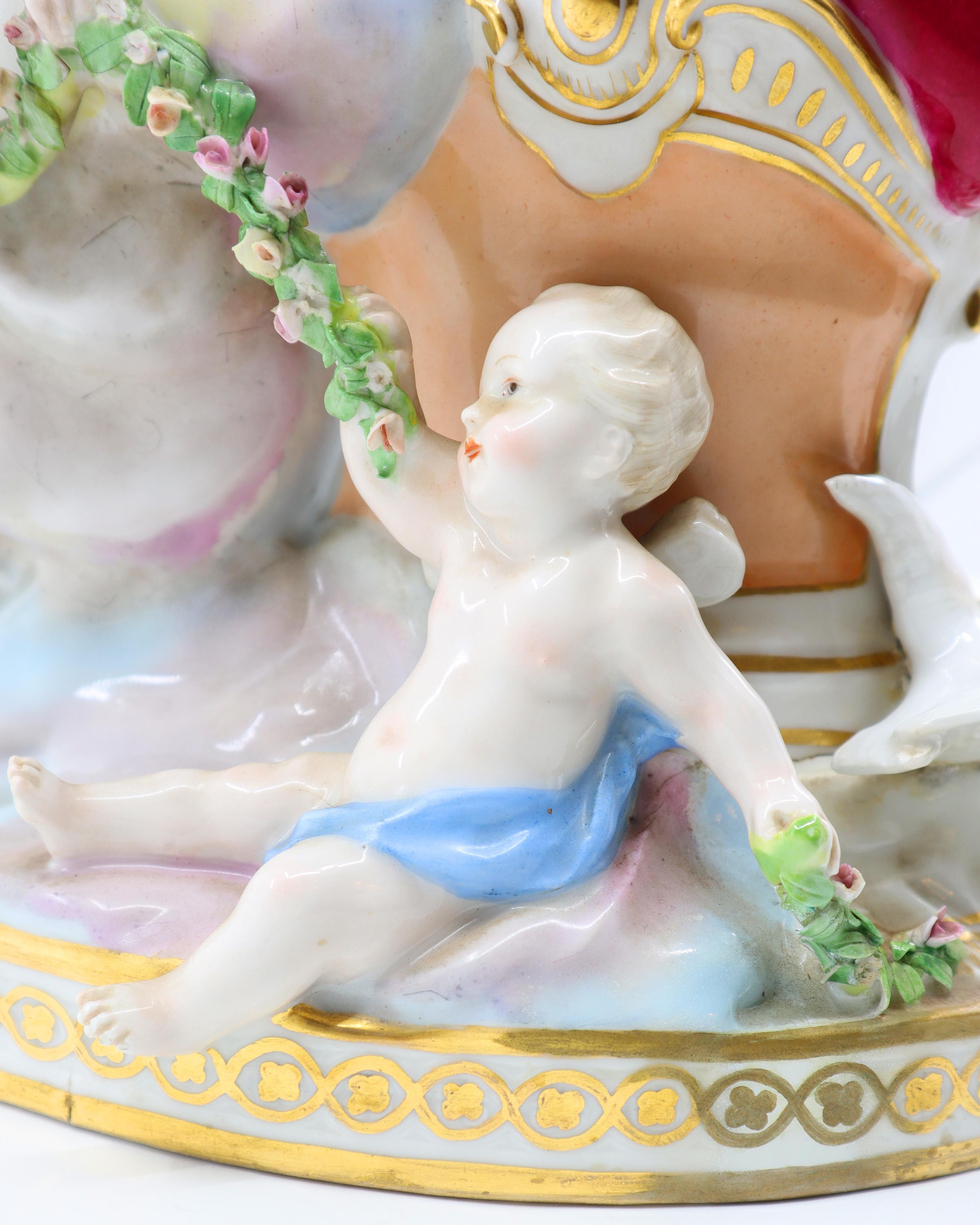 Groupe de Vénus et de Muses Samson en porcelaine 19ème siècle, Sèvres français en vente 9