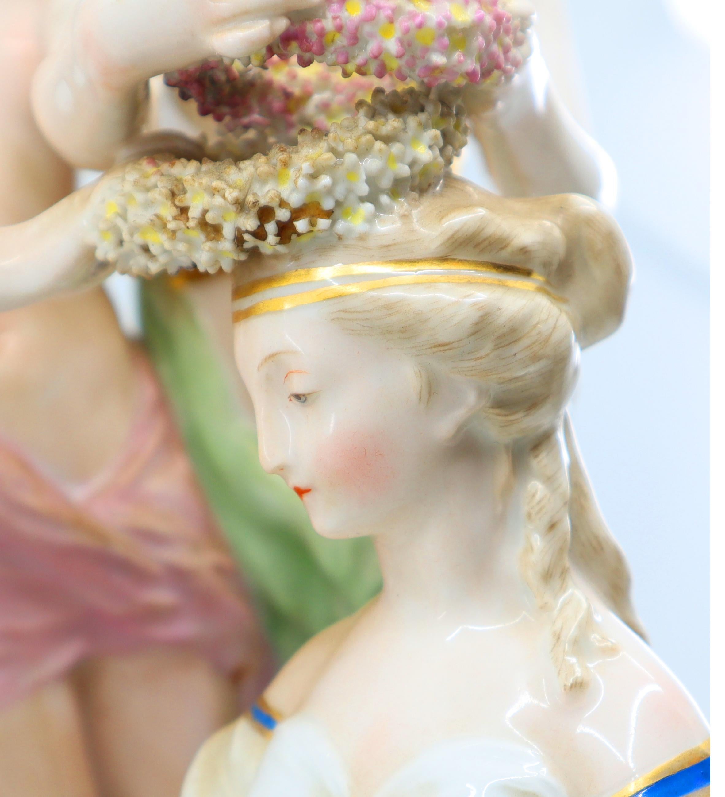 Porzellanfigurengruppe von Venus und Museen Samson 19. Jahrhundert, Sevres Französisch im Angebot 3