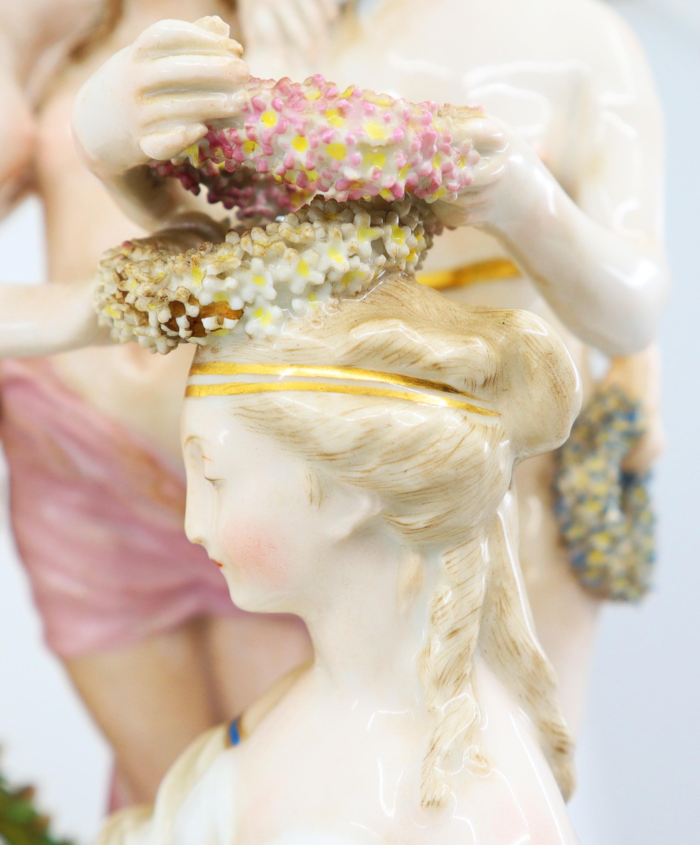 Porzellanfigurengruppe von Venus und Museen Samson 19. Jahrhundert, Sevres Französisch im Angebot 4