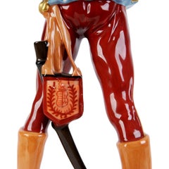Porcelain Figure "Hussar", Herend, Sculptor by Kisfaludi Strobl Zsigmond, 1996