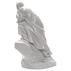 Porcelain Figure "Lermantov on a Rock" by ЛФЗ-Leningrad Porcelain Factory, 1960s
