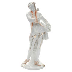 Porcelain Figure "Marquis", Germany by Gustav Oppel, 1940s