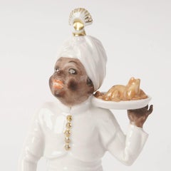 Figura de porcelana «Moro con pavo», Alemania, de Rosenthal, 1940
