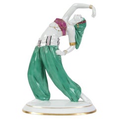 Porzellanfigur „Orientalischer Tanz“, Deutschland, von Galluba & Hofmann, 1920er Jahre