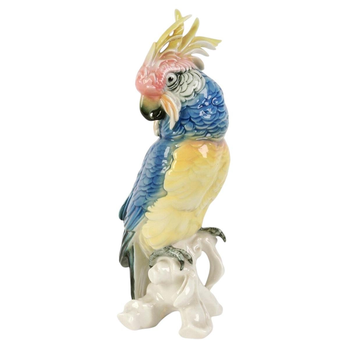 Porzellanfigur „Papagei“, Karl Ens, Deutschland, 1919–1945, Modell: 7141