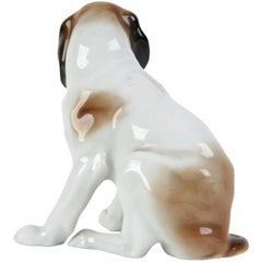 Figura de porcelana «Pointer», Alemania. Obra de Karl Ens, 1919-1945