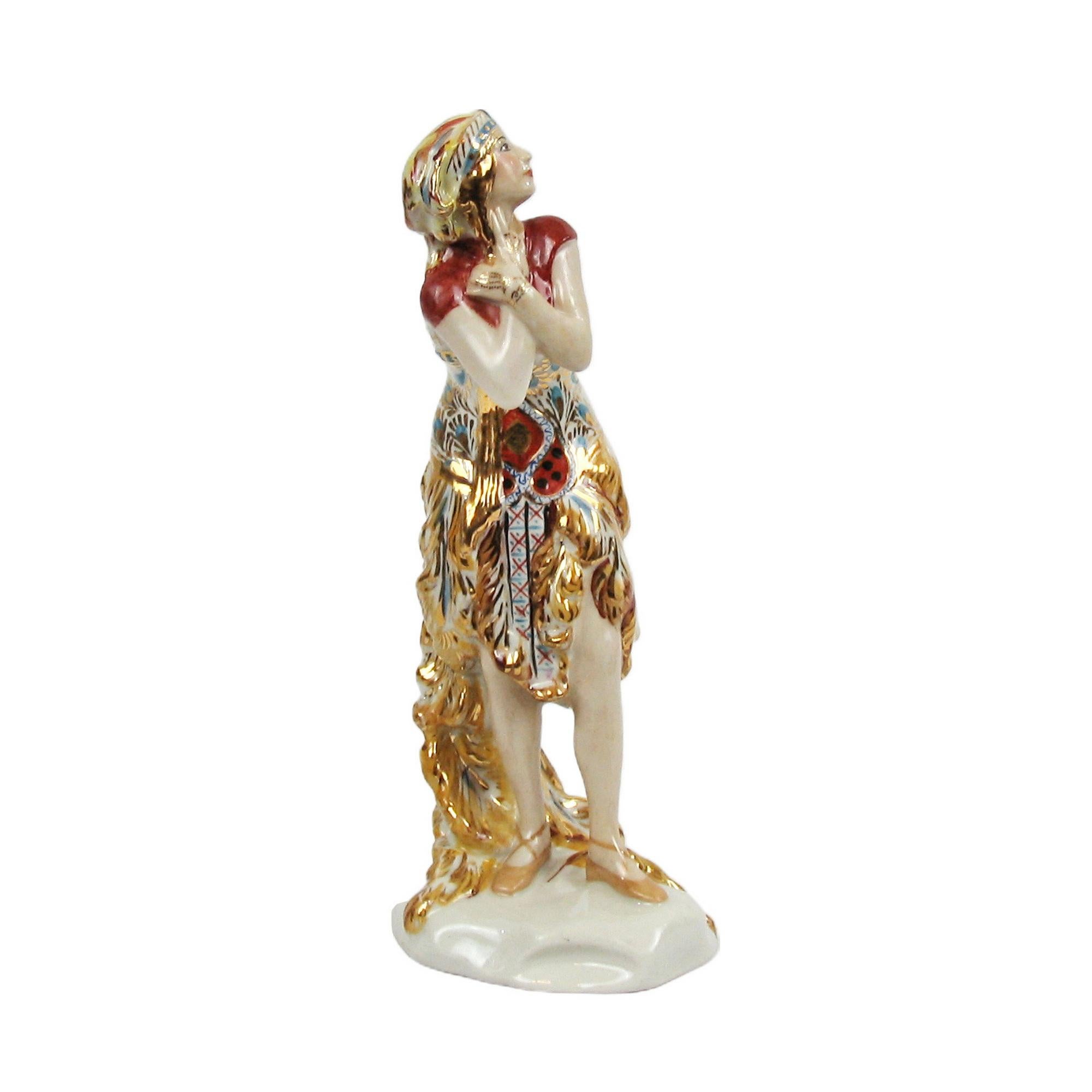 Porcelain Figure, Russian Dancer designed by Dimitri Iwanow for Lomonosov For Sale