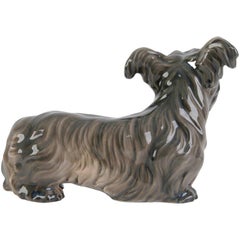 Porcelain Figure "Skye Terrier", Denmark By Dahl Jensen, Copenhagen, 1928 - 1939