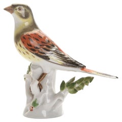 Figura de porcelana «Yellowhammer», Alemania, de Meissen, mediados del siglo XX