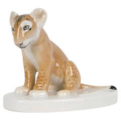 Porzellanfigur „Junge Löwin“, Meißen, Deutschland, 1910er Jahre, B 274