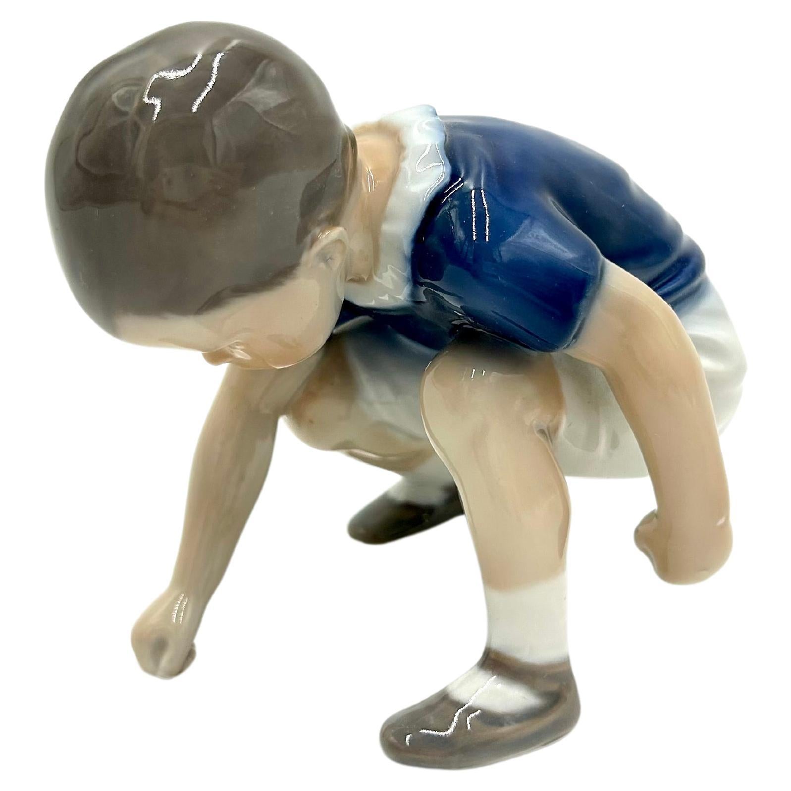 Porcelain Figurine "Boy", Bing & Grondahl, Denmark, 1980s