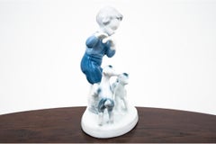 Porcelain Figurine "Boy Playing the Flute" by Gerold Bavaria, Germany