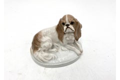 Porcelain Figurine "Cavalier Dog", Rosenthal, Germany, 1920s