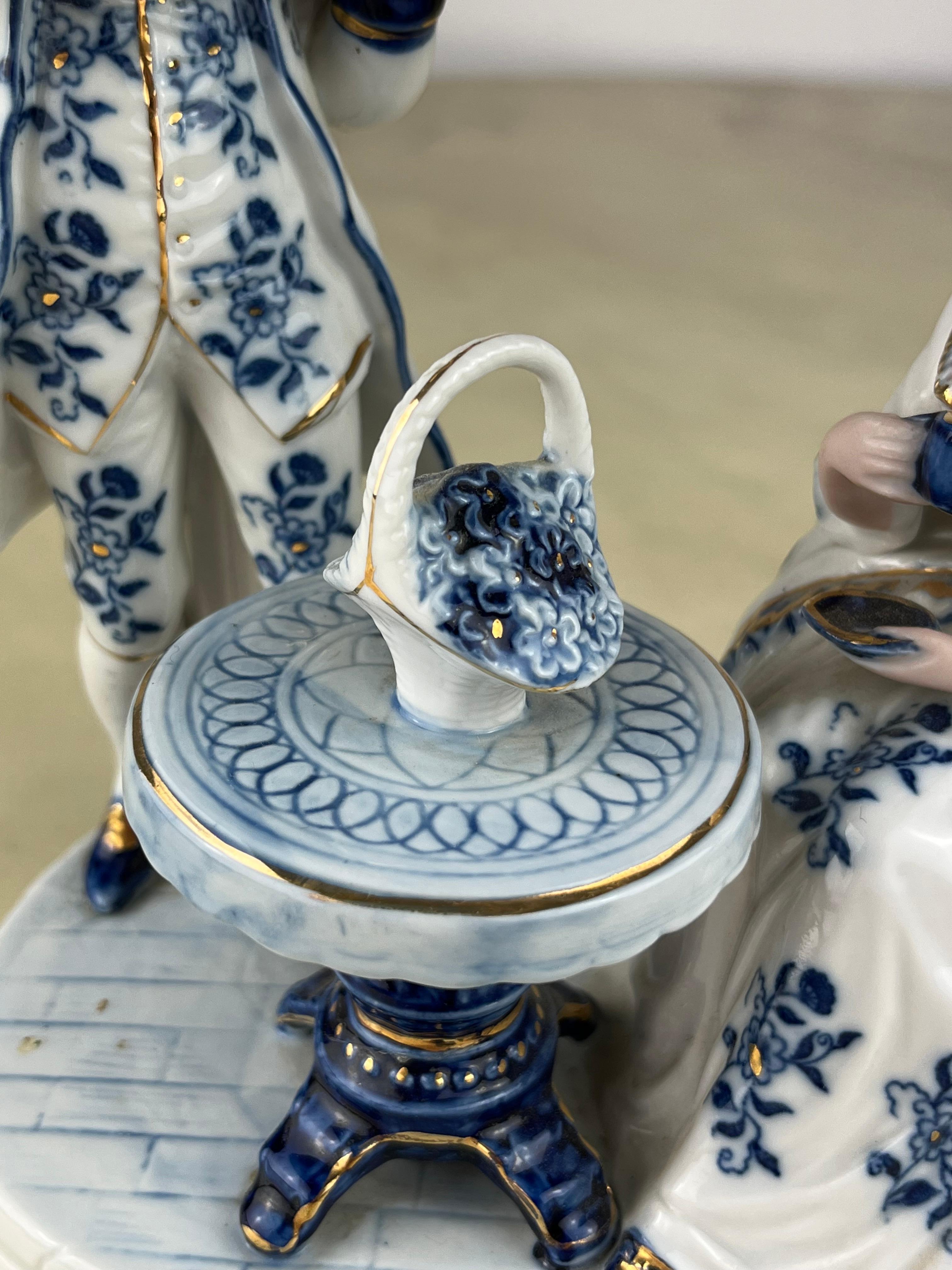 Européen Figurine en porcelaine de Bassano del Grappa, Italie, 1970